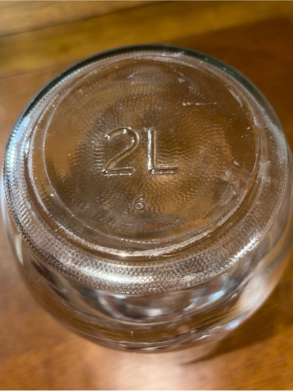 Vintage 70"s Clear Glass FLOUR Canister With Black Letters - Picture 9 of 9